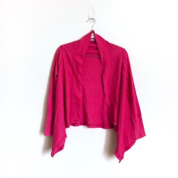 Splendid Pink Waffle Knit Cardigan Sweater - Picture 1 of 8